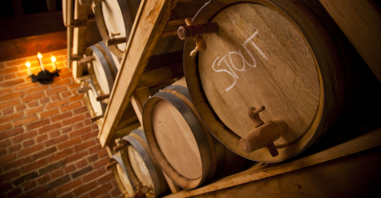 casks at Black Creek Historic Brewery