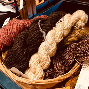 basket of yarn