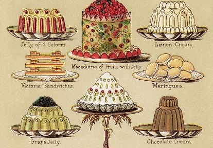 page from Victorian cookbook