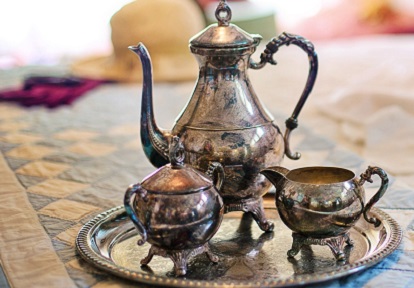 silver tea set