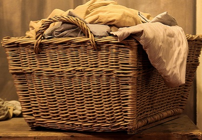 basket of clothes