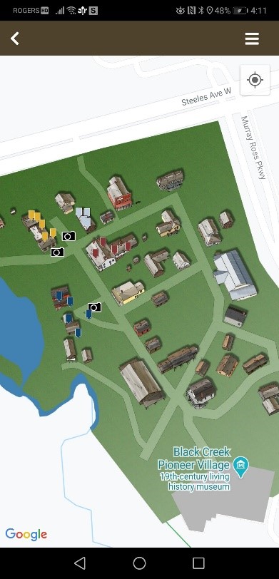 screen capture of Access Black Creek map