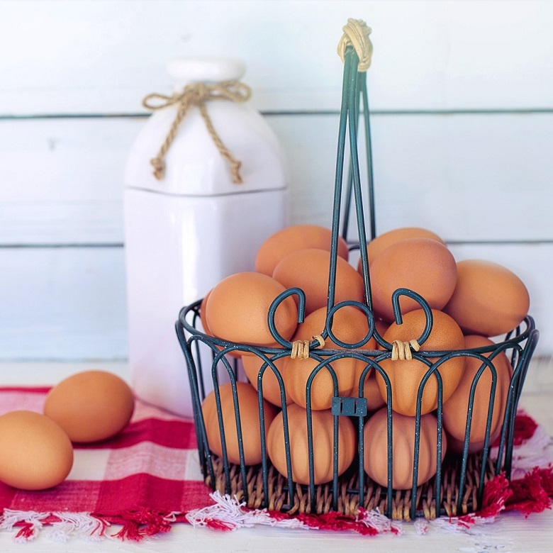 basket of eggs