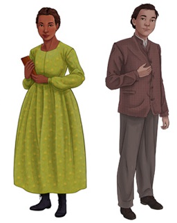 Black Creek Pioneer Village Class of 67 characters Ruth Barrow and Hugh McNair