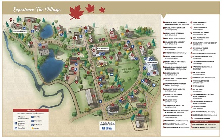 map of Black Creek Pioneer Village