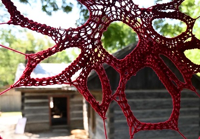 Hope and Healing installation by Metis artist Tracey-Mae Chambers at Black Creek Pioneer Village